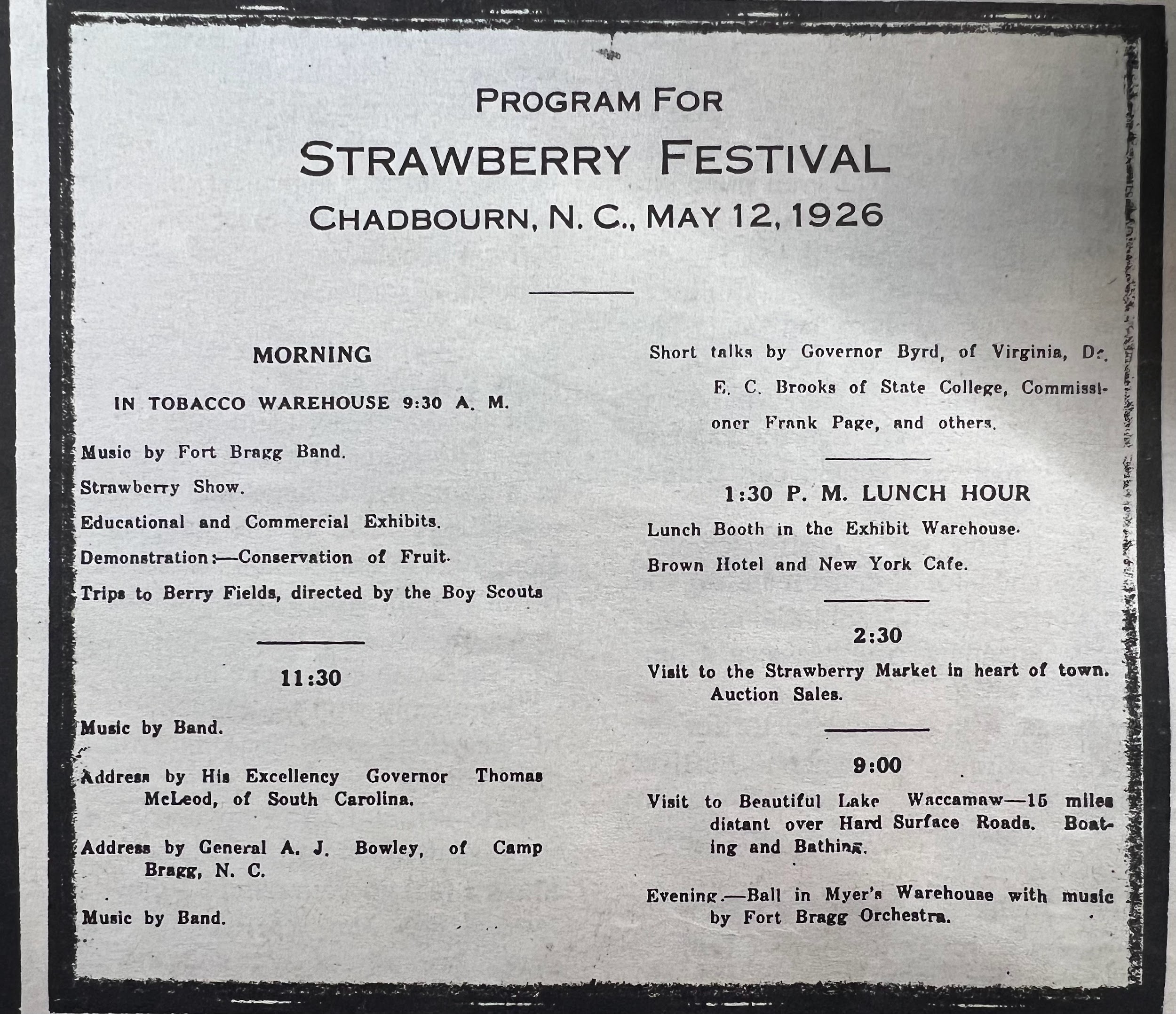 NC Strawberry Festival Memory