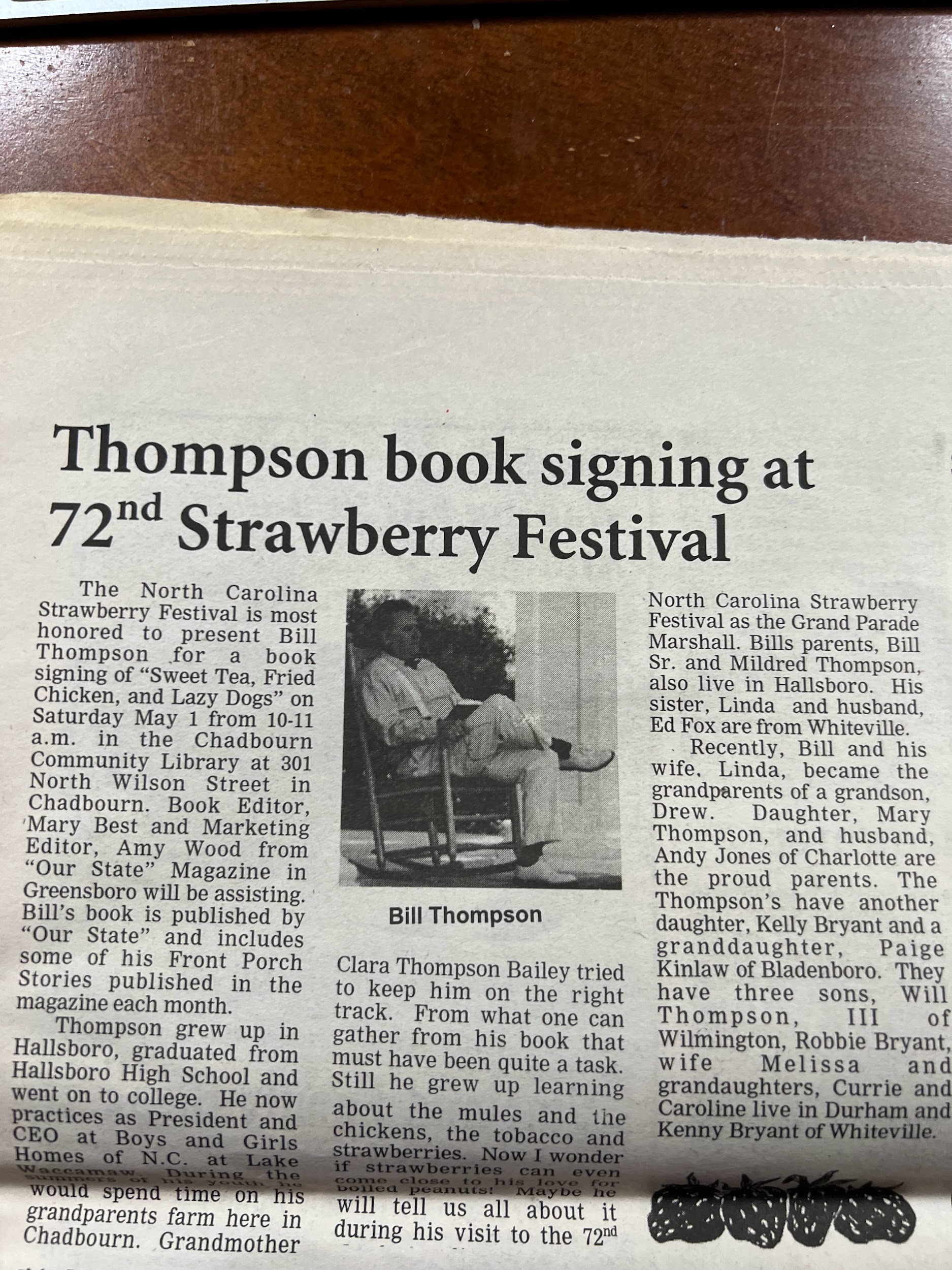 NC Strawberry Festival Memory